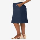 Stretch Cotton Chino Skirt image number null