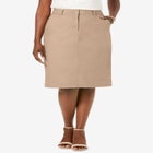 Stretch Cotton Chino Skirt image number null