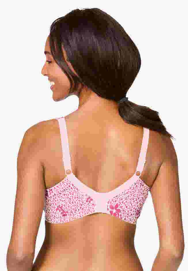 Cotton Back-Close Wireless Bra image number 2