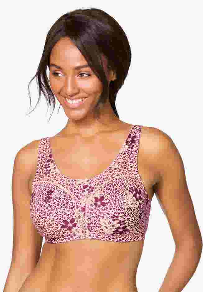 Cotton Back-Close Wireless Bra image number 4