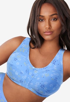 Wireless Back-Close Cotton Bra