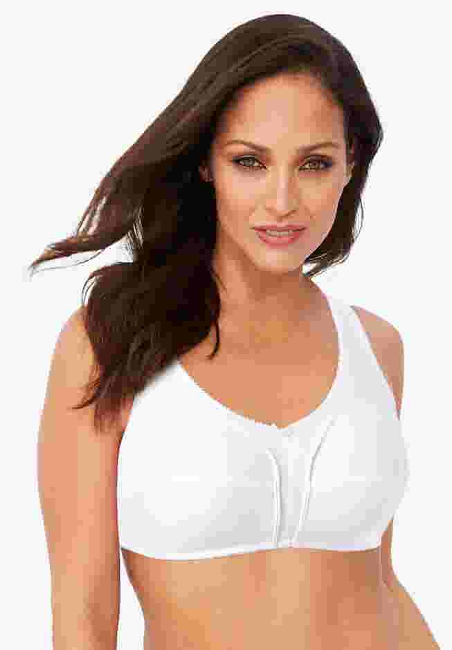 Cotton Back-Close Wireless Bra image number 0