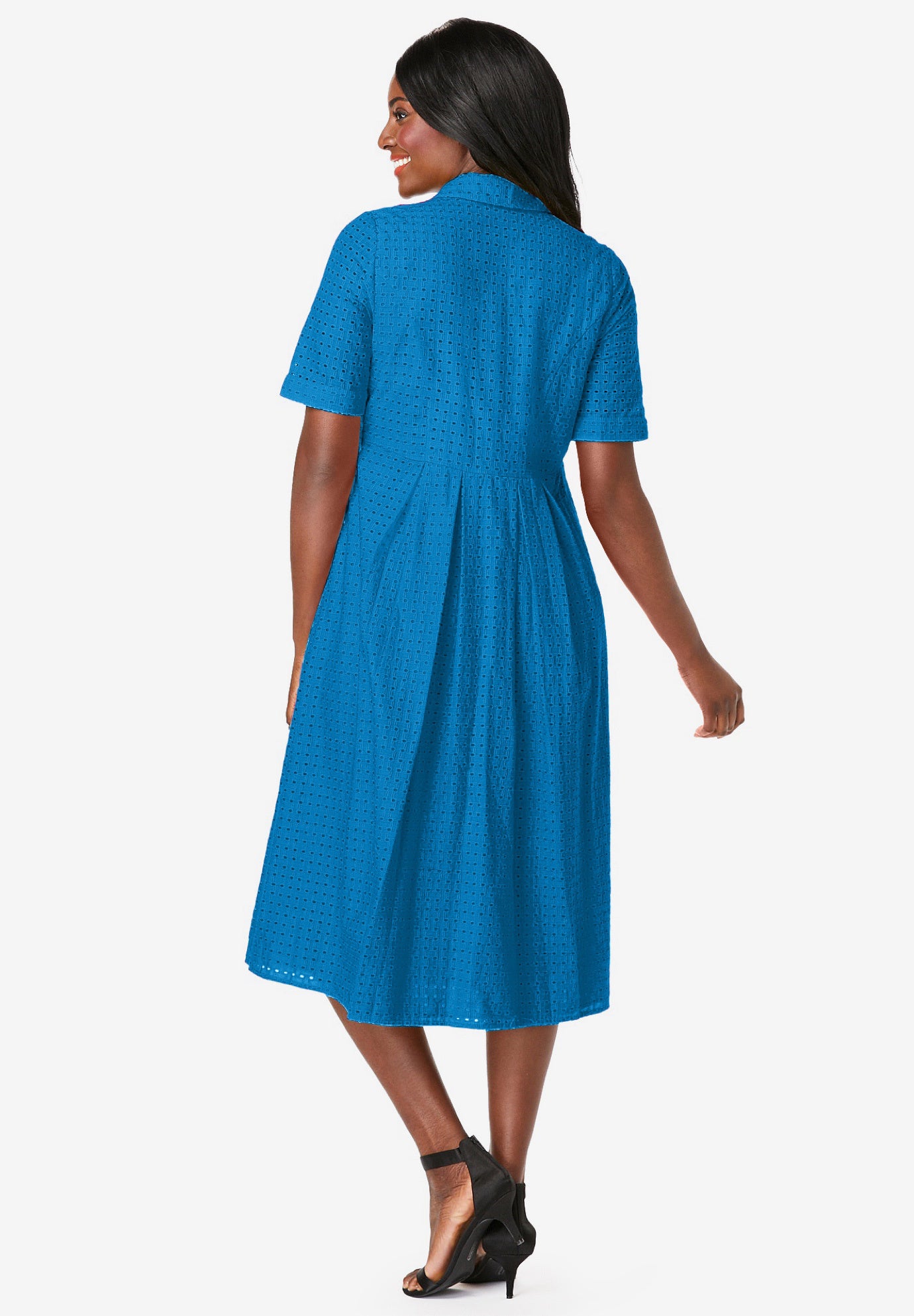 Eyelet Shirt Dress image number 1