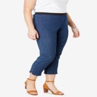 Stretch Denim Crop Jeggings image number null