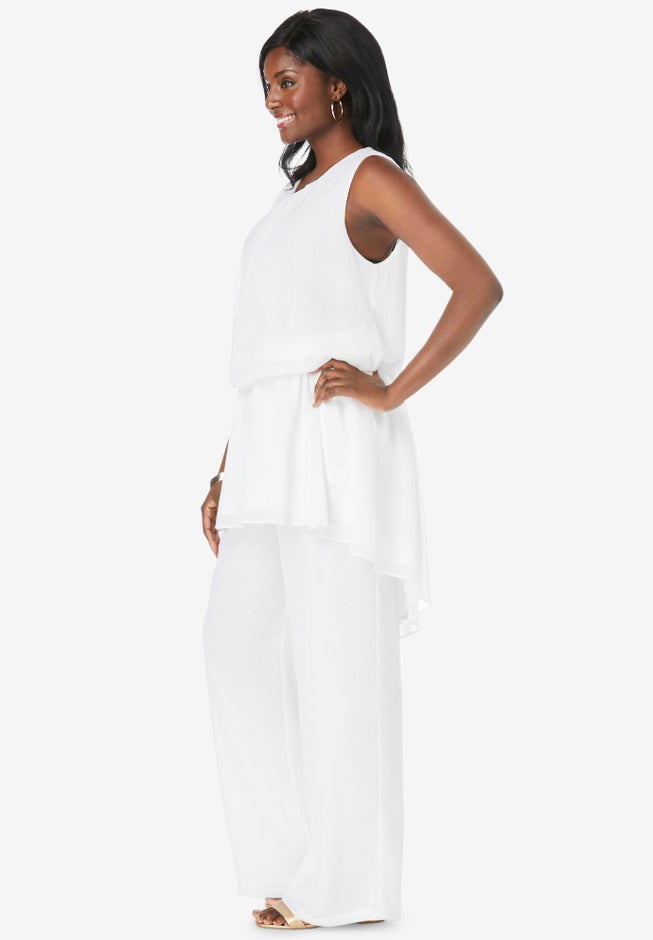 2-Piece Wide-Leg Pant Set image number null