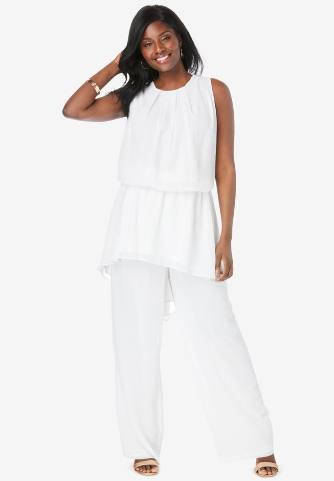 2-Piece Wide-Leg Pant Set image number null