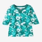 7-Day Three-Quarter Sleeve Grommet Notch Tunic image number null