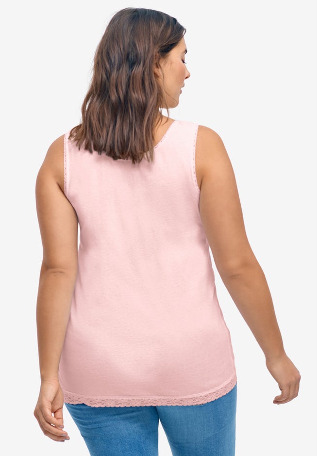 Lace Trim Tank image number 1