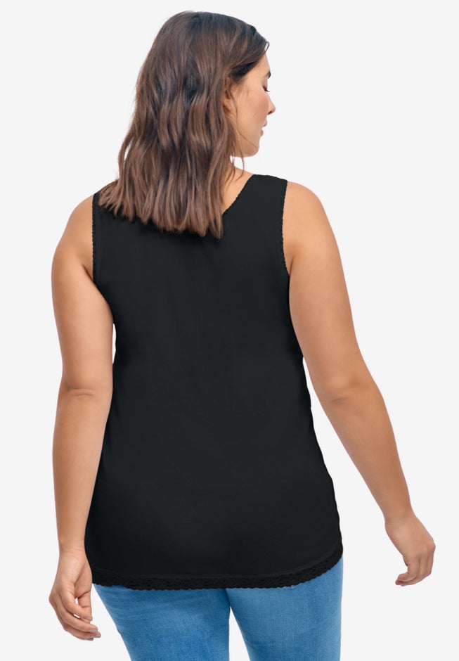 Lace Trim Tank image number 1