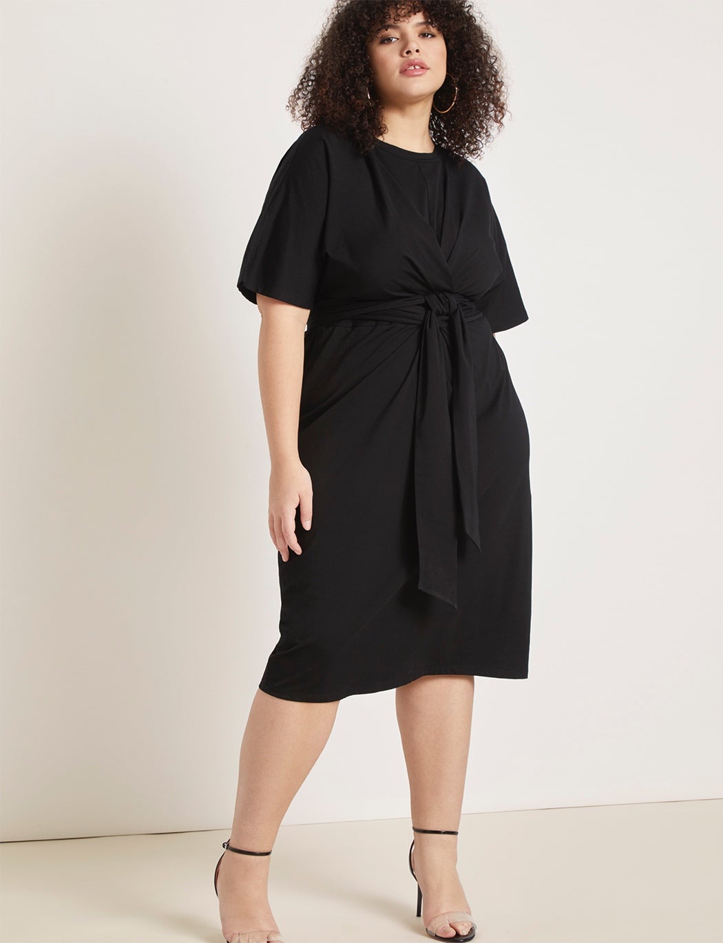 Cross Front Flutter Sleeve Dress image number 0