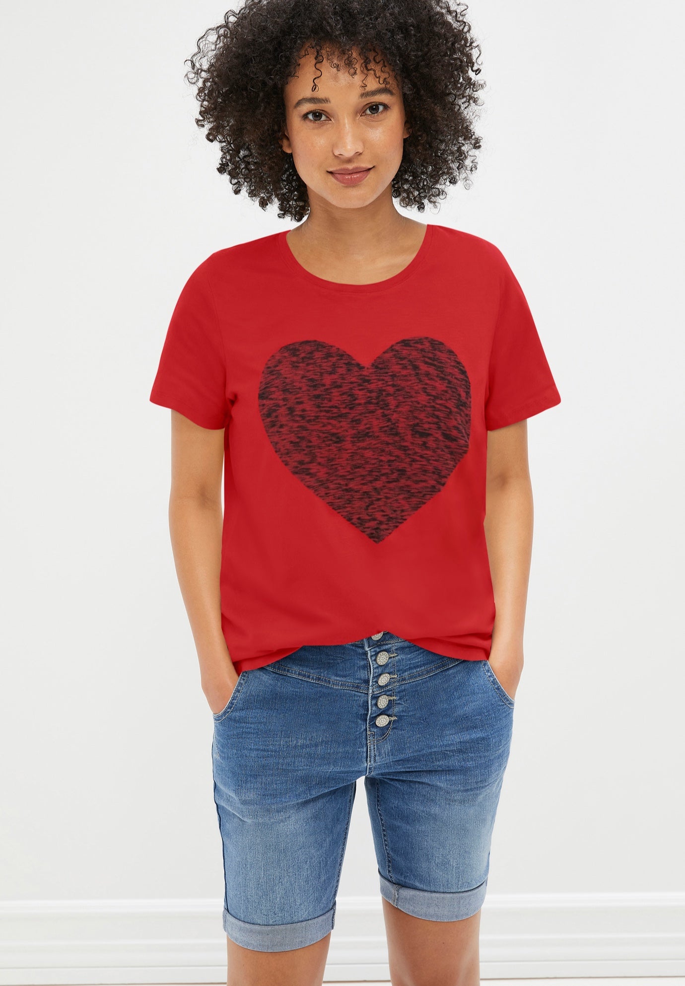 100% Cotton Scoopneck Short Sleeve Graphic Tee image number 0