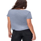 100% Cotton Jersey Slub Scoopneck Short Sleeve Graphic Tee image number null