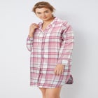 Flannel Sleep Shirt image number null