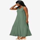 Button Down Gauze Dress image number null