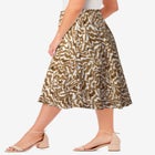 Button-Front Gauze Midi Skirt image number null