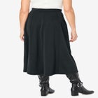 Ponte Knit A-Line Skirt image number null