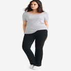 Knit Bootcut Leggings image number null