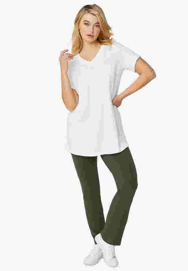 Knit Bootcut Leggings image number 4
