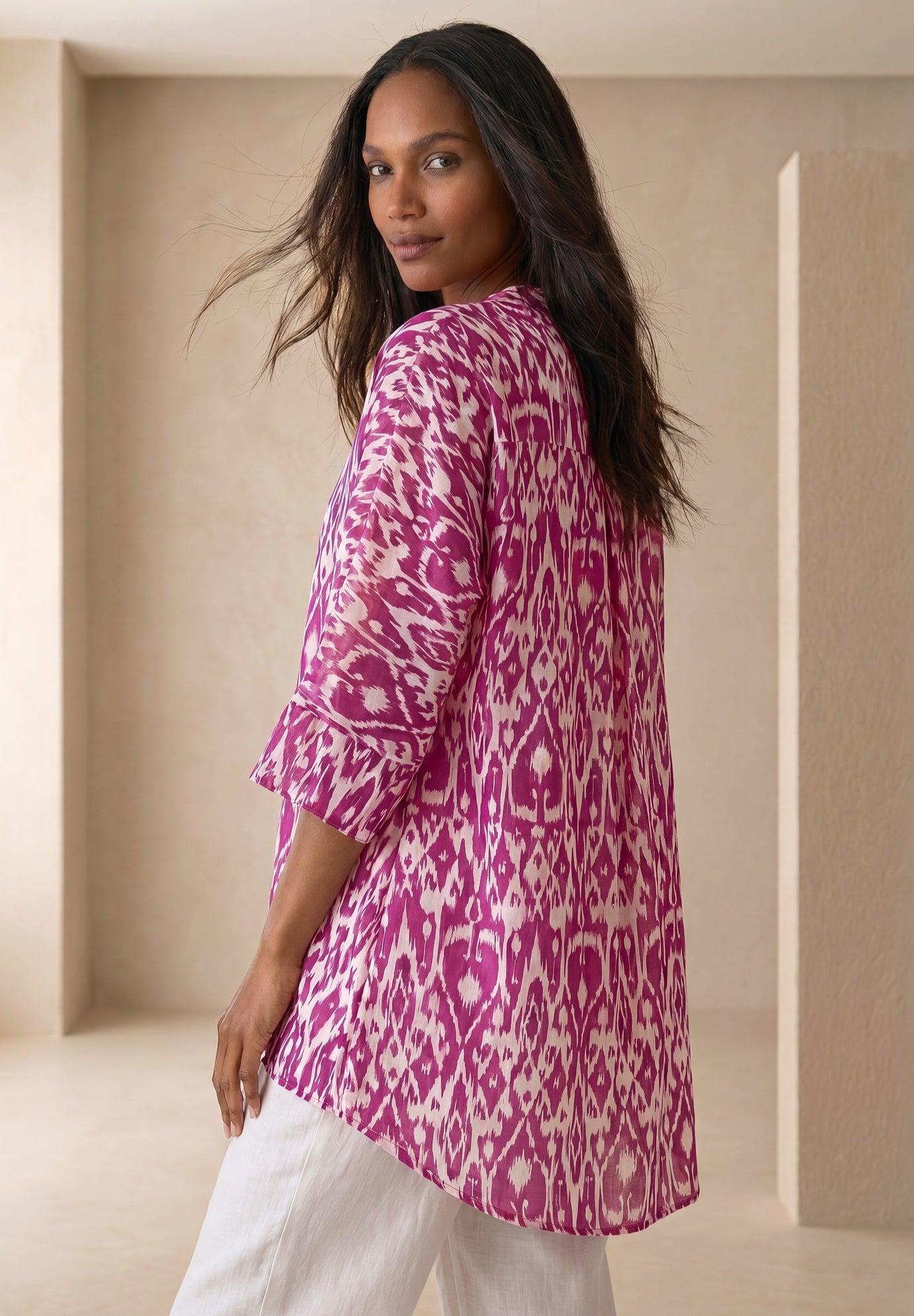 Hi-Low Linen Tunic image number 1