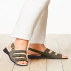 The Sutton Suede-Like Adjustable Sandal image number 0