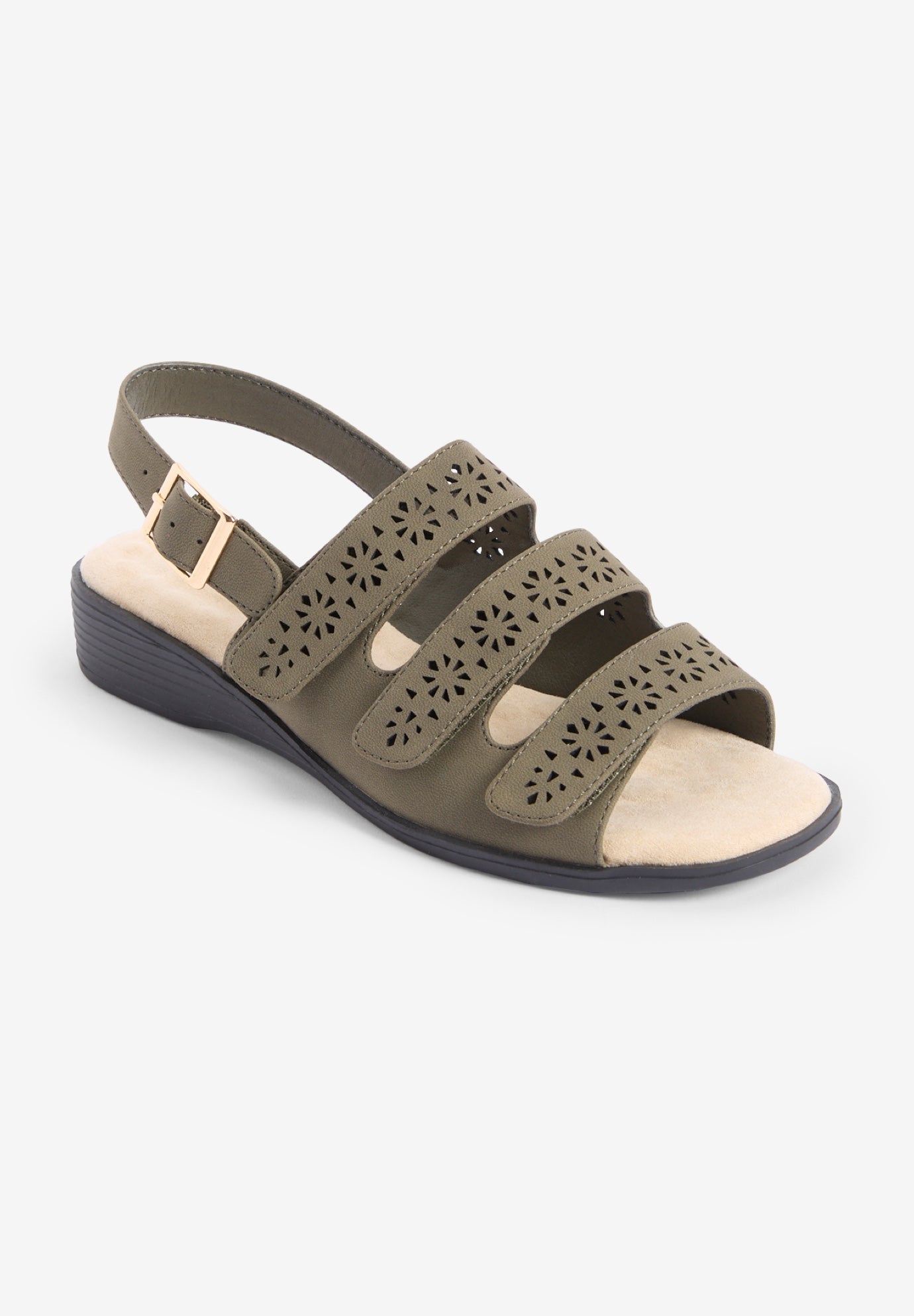 The Sutton Suede-Like Adjustable Sandal image number 1