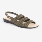 The Sutton Suede-Like Adjustable Sandal image number 1