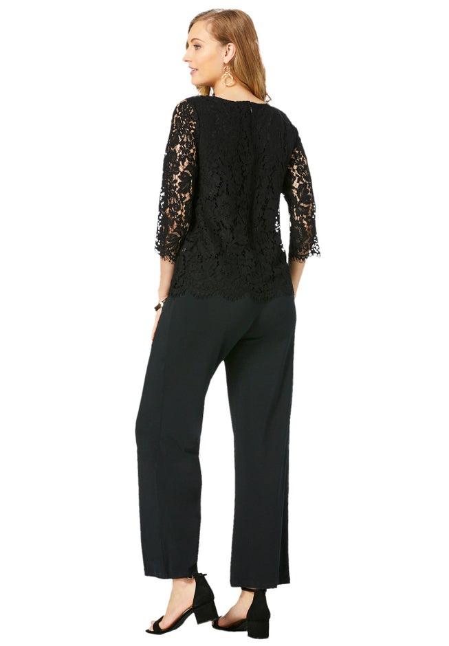 Popover Lace Jumpsuit image number 2