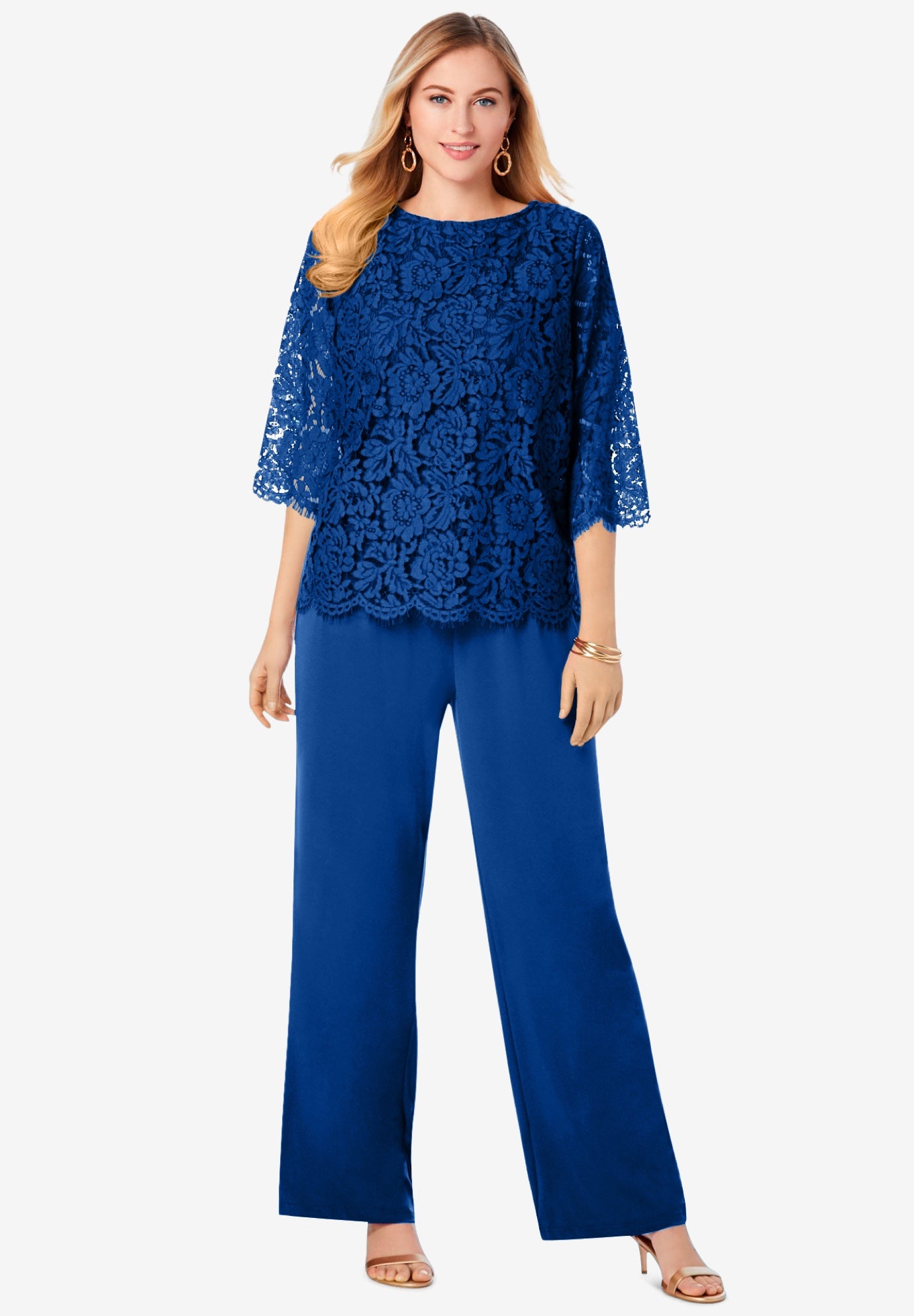 Popover Lace Jumpsuit image number 0