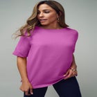 Stretch Cotton Cuff Tee image number null