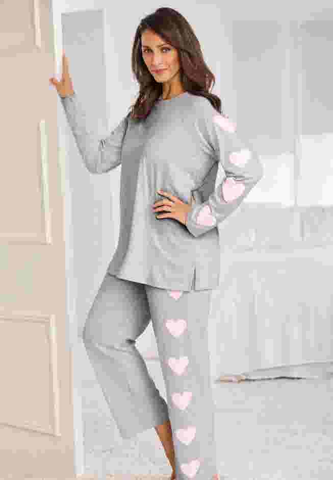 Dreams & Co® Side Print Pajama Set image number 5