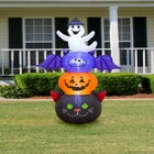 6' Halloween Stacked Inflatable Figures image number null