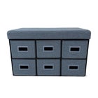 6-Drawer Storage Ottoman image number null