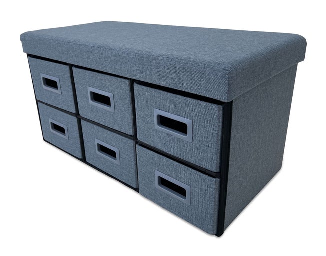 6-Drawer Storage Ottoman image number 3