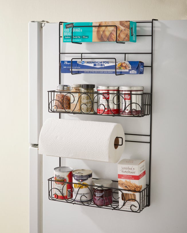 Scroll Refrigerator Side Storage Rack image number null