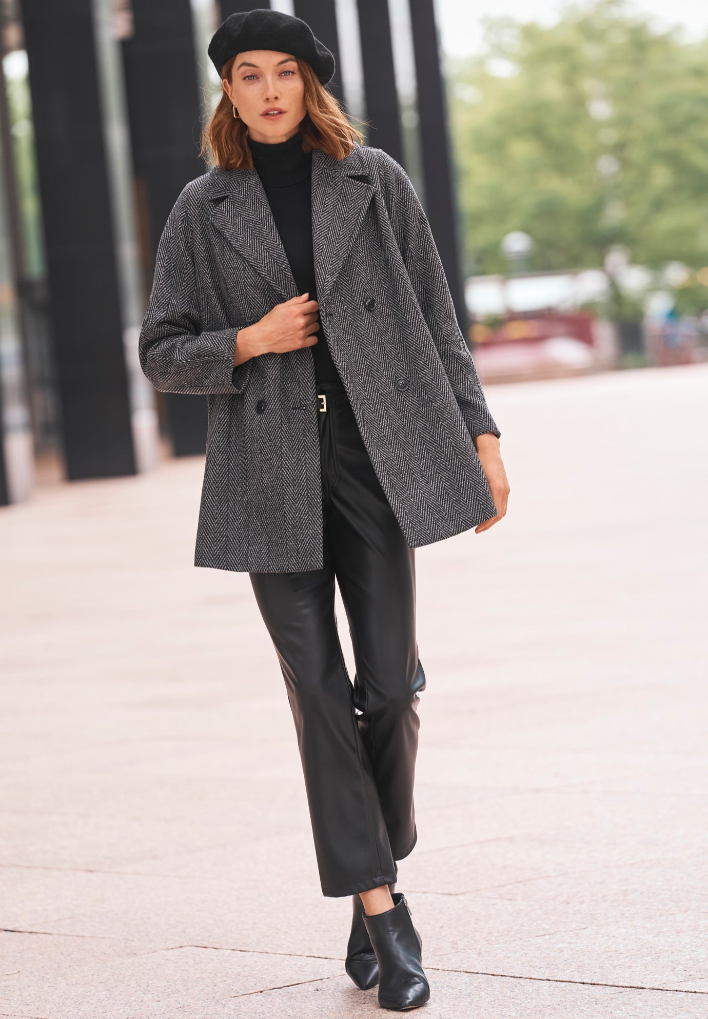 A-Line Wool Peacoat image number 1