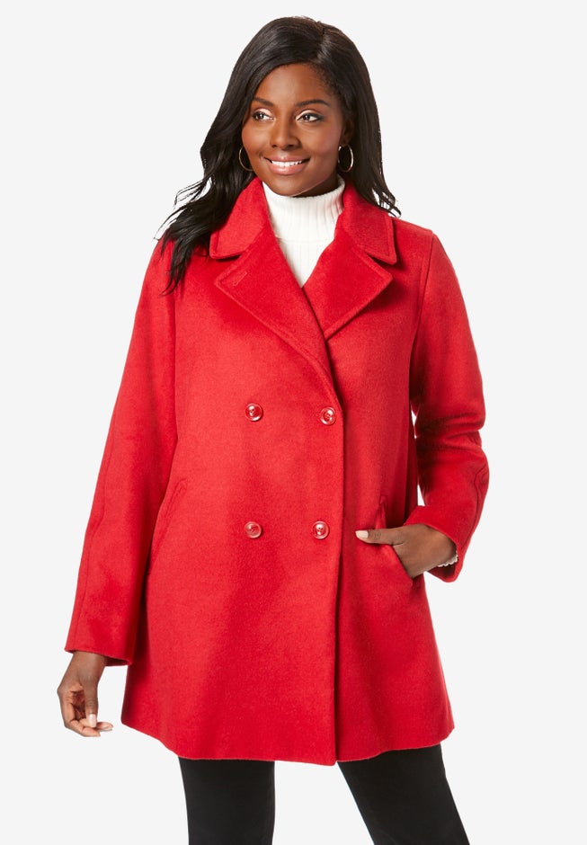 A-Line Wool Peacoat image number null