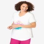 Two-Piece V-Neck Tunic & Capri Set image number null