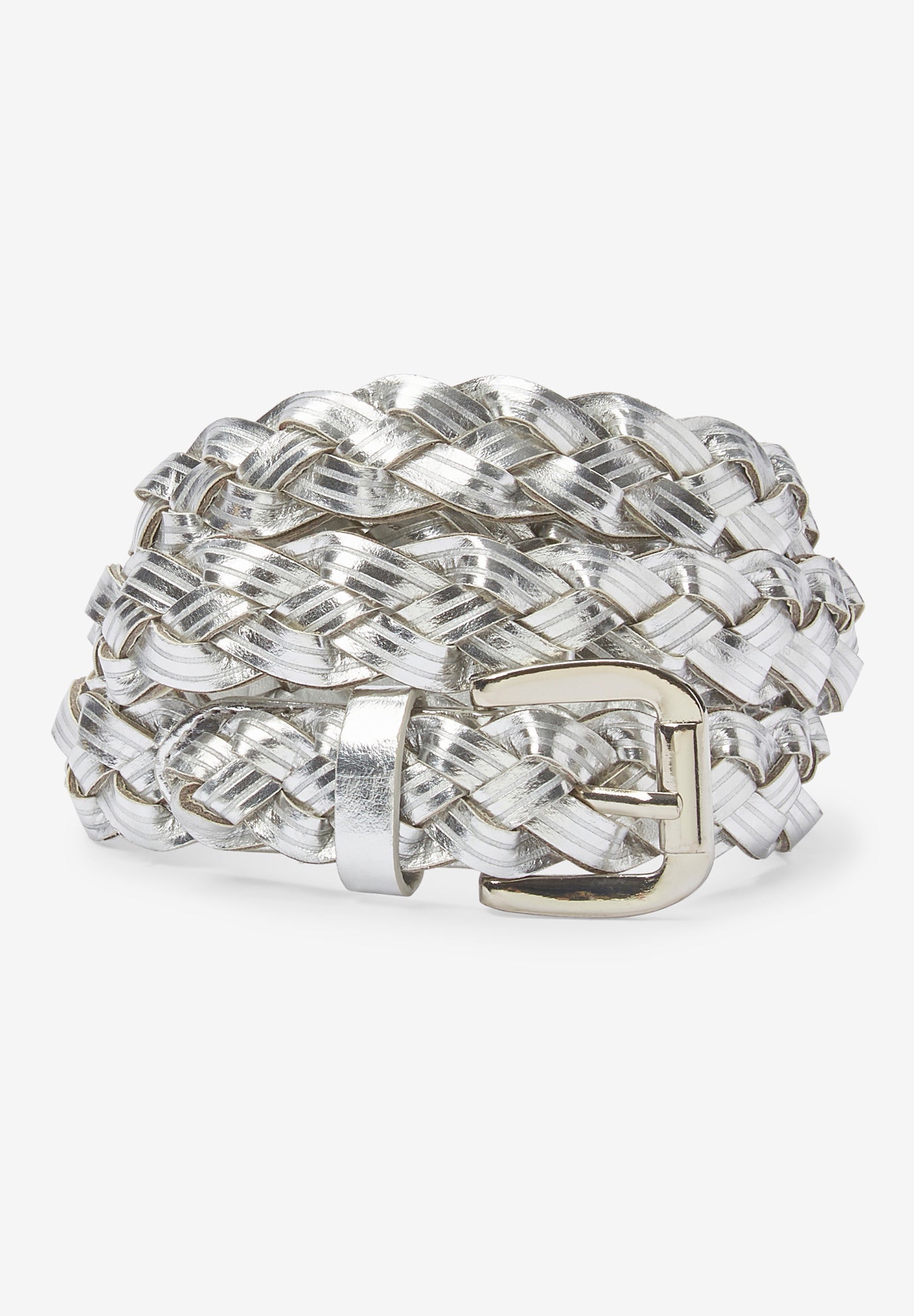 Metallic Braided Belt image number 3