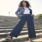 Bi-Stretch Wide Leg Pant image number null