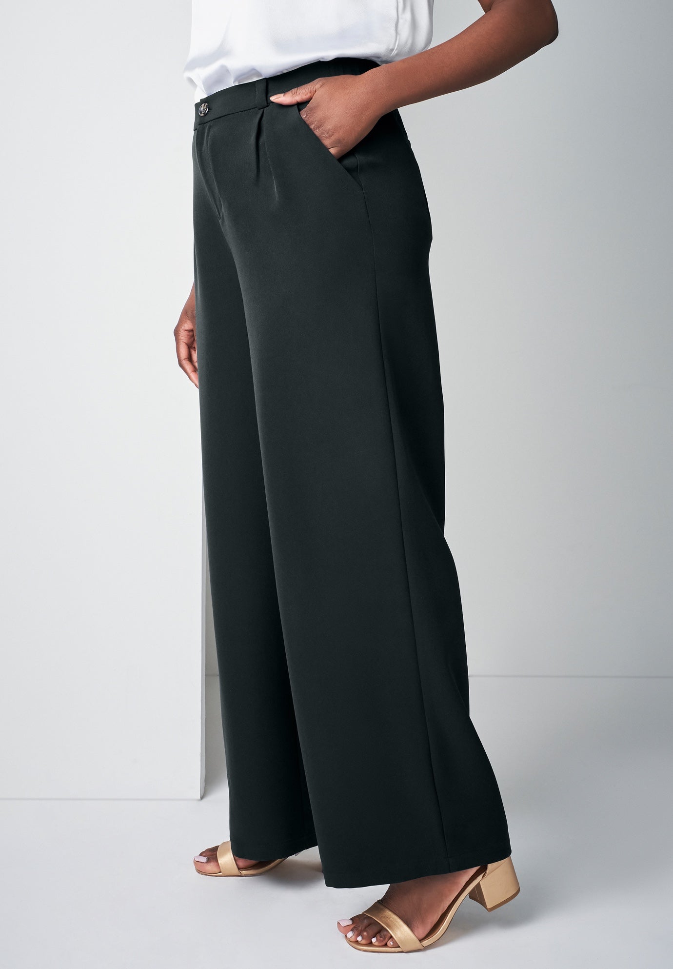 Bi-Stretch Wide Leg Pant image number 3