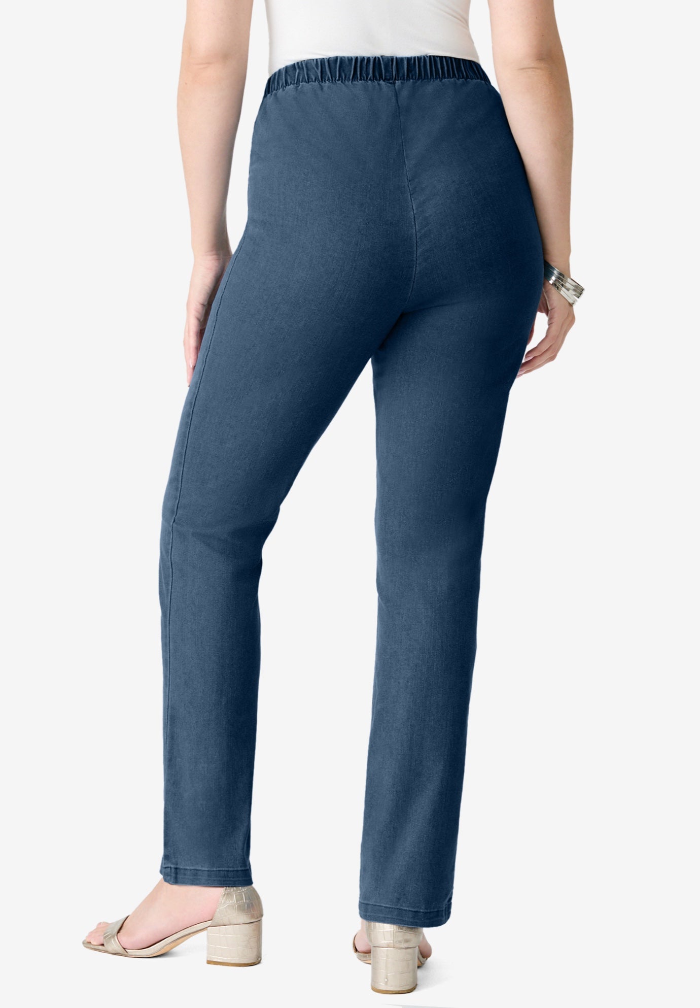 Plus Size Comfort Stretch Straight Leg Jean image number 4