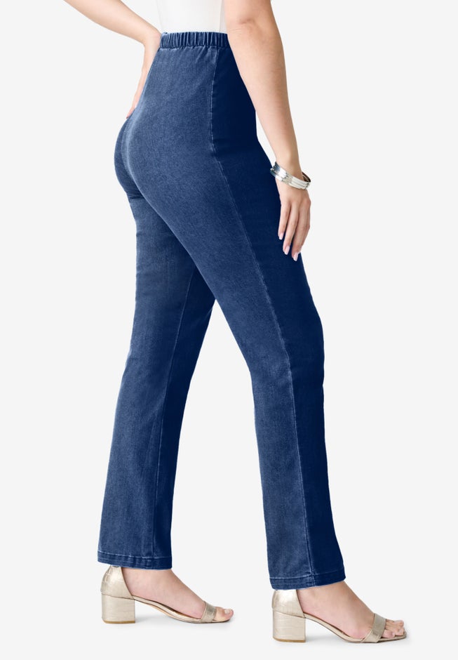 Plus Size Comfort Stretch Straight Leg Jean image number 5