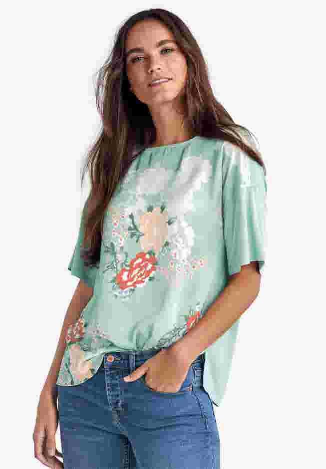 Satin-Front Tee image number 0