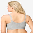Catherines Front-Close Cotton Comfort Bra image number null
