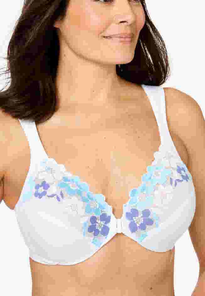Glamorise® Wonderwire® Front-Close Cotton Underwire Bra 1241 image number 3