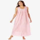 Long Sleeveless Floral Nightgown image number null