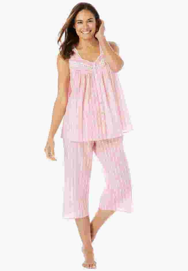 Sleeveless PJ Capri Set image number 0