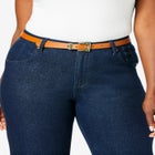 Faux Leather Skinny Belt image number null