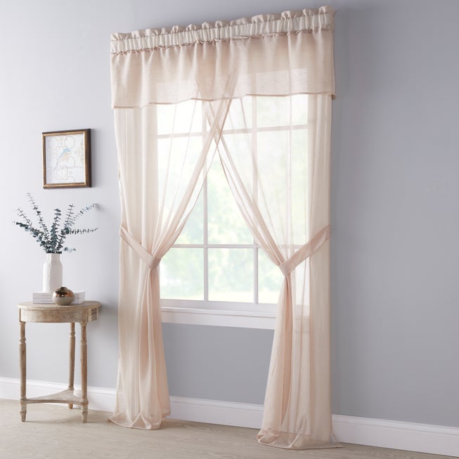 BH Studio Crushed Voile 5-Pc. One-Rod Set image number null