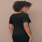 V-Neck Lace Trim Nightgown image number null